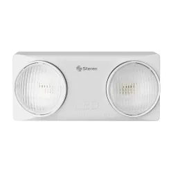 Lámpara de Emergencia Steren LAM-504 - 28 LED - Luces Direccionales - 2x 4W - LAM-504 Lámpara de Emergencia Steren LAM-504 - 28 LED - Luces Direccionales - 2x 4W - LAM-504