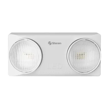 Lámpara de Emergencia Steren LAM-504 - 28 LED - Luces Direccionales - 2x 4W - LAM-504