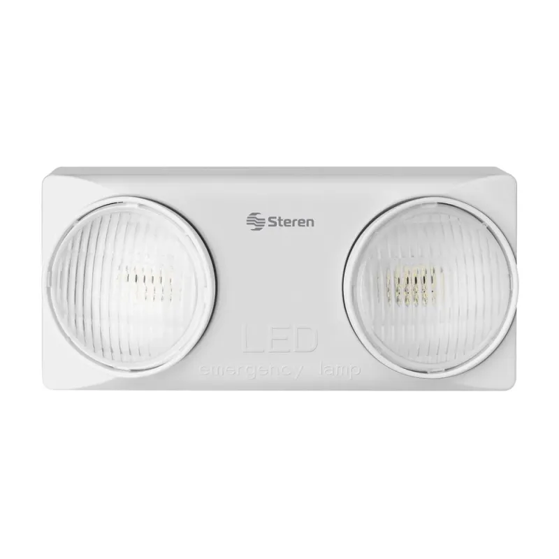 Lámpara de Emergencia Steren LAM-504 - 28 LED - Luces Direccionales - 2x 4W - LAM-504