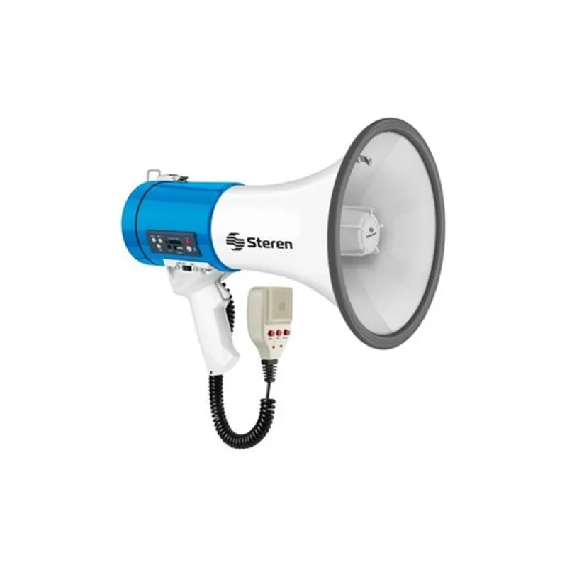Megáfono Steren MG-265 - 25W - Micrófono Patrullero - MG-265