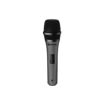 Micrófono Steren MIC-170 - Alámbrico - Cilíndrico - 6.3mm - Negro - MIC-170