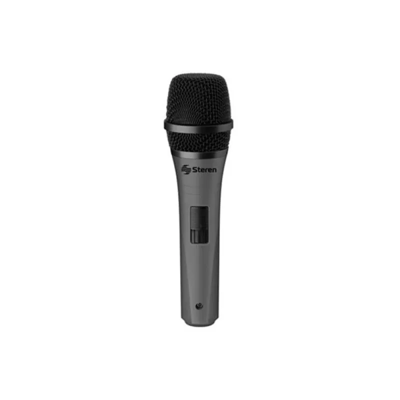 Micrófono Steren MIC-170 - Alámbrico - Cilíndrico - 6.3mm - Negro - MIC-170