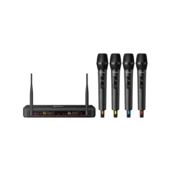 Sistema de Micrófonos Steren MIC-8040 - Inalámbrico - UHF - Recargable - MIC-8040 Sistema de Micrófonos Steren MIC-8040 - Inalámbrico - UHF - Recargable - MIC-8040