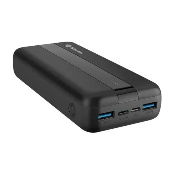 Power Bank Steren MOV-2000 - 20,000 mAh - USB-A - USB-C - Negro - MOV-2000
