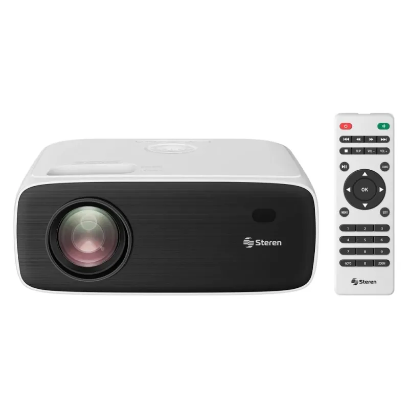 Proyector Steren PRO-380 - 250 Lúmenes ANSI - Full HD - HDMI - PRO-380