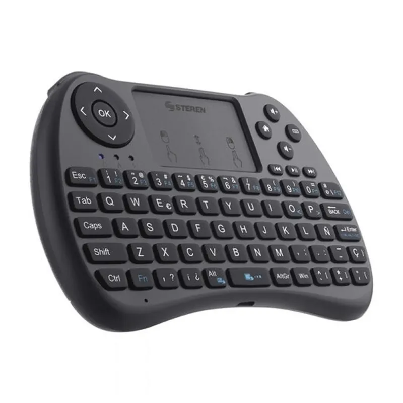 Control Remoto Steren RM-325 - Teclado QWERTY - Negro - RM-325
