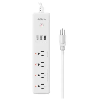 Supresor de Picos Steren SHOME-300 - 4 Contactos - 3 USB - Wi-Fi - SHOME-300