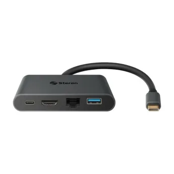 Docking Station Steren USB-5290 - HDMI/USB/USB-C/RJ-45 - USB-5290