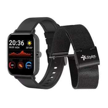 SmartWatch Stylos STASWM3CB - 1.69" - Bluetooth - Negro - STASWM3CB