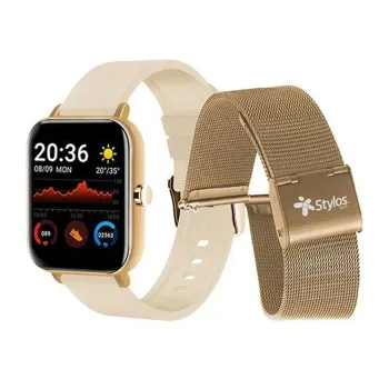 SmartWatch Stylos STASWM3CD - 1.69" - Bluetooth - Dorado - STASWM3CD