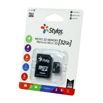 Memoria MicroSDHC Stylos STMS321B - 32GB - Clase 10 - C/Adaptador - STMS321B