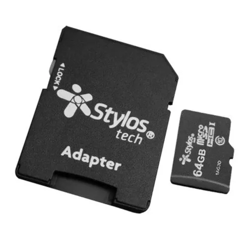 Memoria MicroSDHC Stylos STMS641B - 64GB - Clase 10 - C/Adaptador - STMS641B Memoria MicroSDHC Stylos STMS641B - 64GB - Clase 10 - C/Adaptador - STMS641B