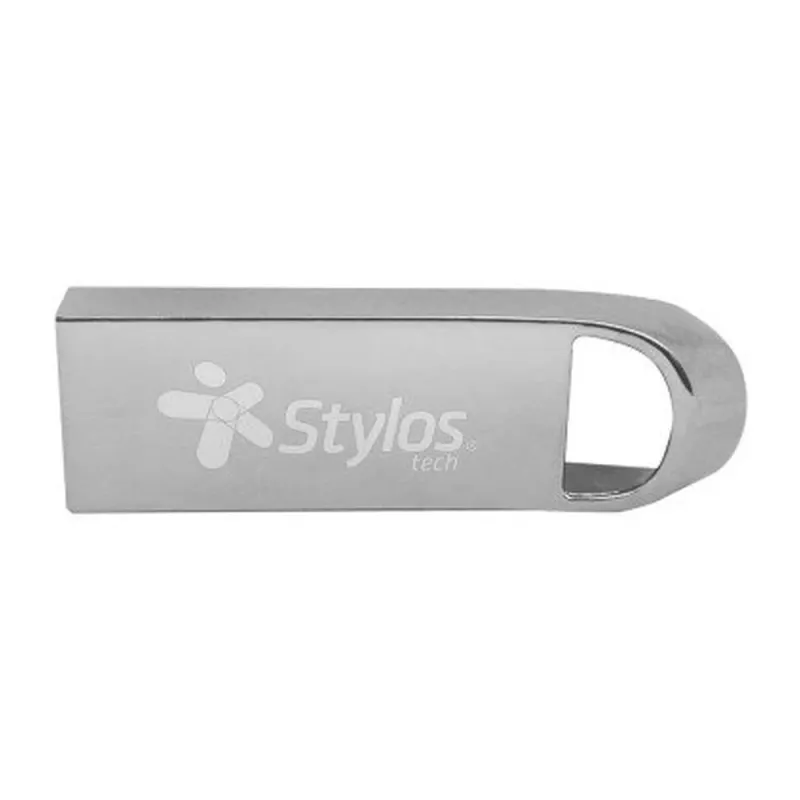 Memoria USB Stylos ST500 - 256GB - USB 2.0 - Plata - STMUS5256B