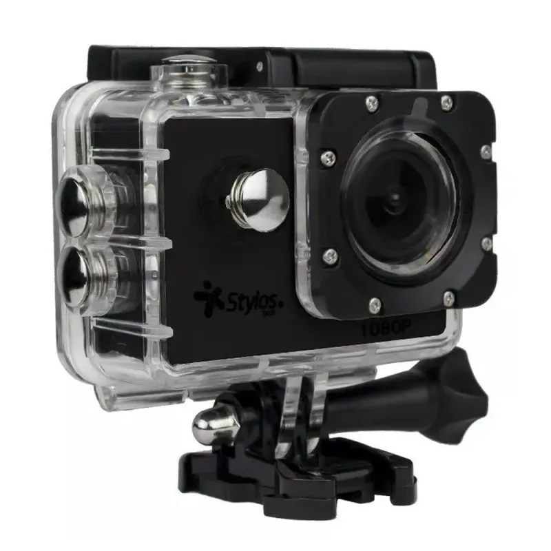 Cámara Stylos STVACX3 - 2" - 12MP - 1080p - Wi-Fi - A Prueba de Agua 30 M - Negro  - STVACX3B