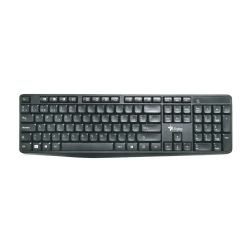 Teclado Stylos STPTEC4B - Inalámbrico - Español - Negro - STPTEC4B