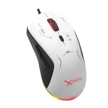 Mouse Gamer XZeal XST-401 - Alámbrico - 6 Botones - Blanco - RGB - XSAMGA2WB