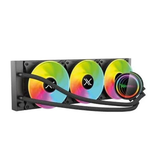 Enfriamiento Líquido Xzeal XZ-411 - 3 Ventilador - 800-2200 RPM - ARGB - XZCO411B Enfriamiento Líquido Xzeal XZ-411 - 3 Ventilador - 800-2200 RPM - ARGB - XZCO411B