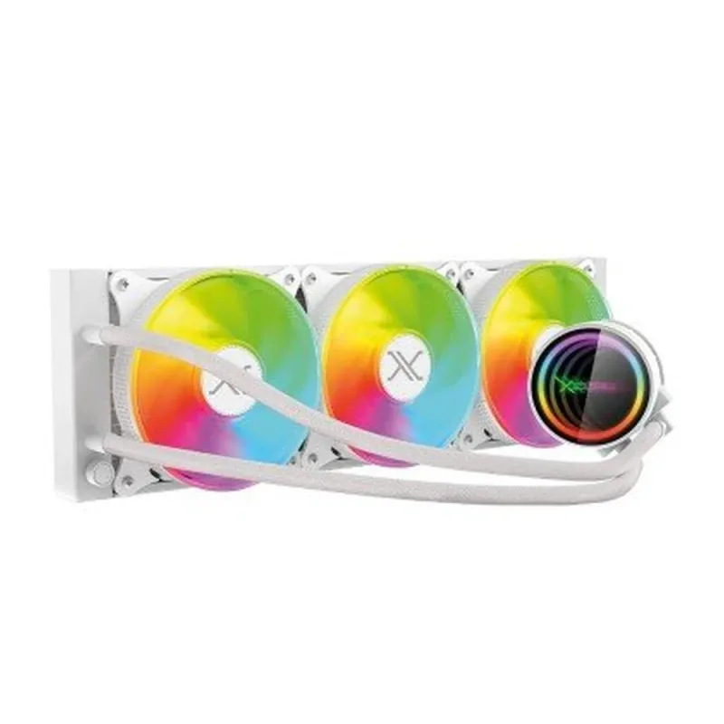 Enfriamiento Líquido Xzeal XZ-411 - 3 Ventilador - 800-2200 RPM - ARGB - Blanco - XZCO411W
