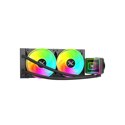 Enfriamiento Líquido XZeal XZ-412 - 2 Ventiladores - 2300 RPM - Negro - XZCO412B