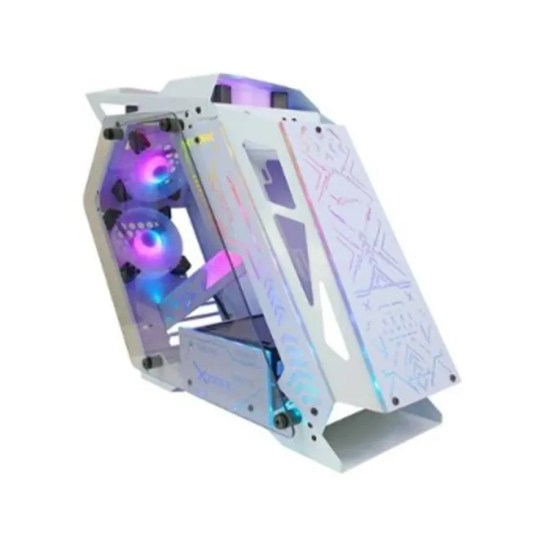  Gabinete XZeal IR02 - Media Torre - Micro ATX/Mini ITX - 4 Ventiladores - Panel Lateral - Blanco - XZGAIRRGBW