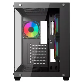 Gabinete Gamer XZeal PANZER II CUBO - Micro-ATX/Mini-ITX - 3 Ventiladores - Panel Lateral - Negro - XZGAMC2B