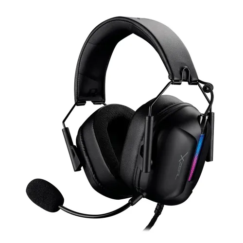 Diadema Gamer XZeal XZ-7010 - Alámbrico - Micrófono - Negro - RGB - XZHSALRGB1B
