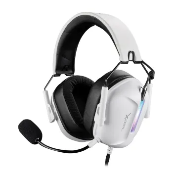 Diadema Gamer XZeal XZ-7010 - Alámbrico - Micrófono - Blanco - RGB - XZHSALRGB1W