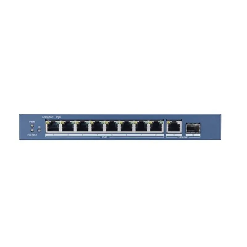 Switch Gigabit Hikvision Ds-3E0510P-E, De 8 Puertos 10/100/1000Mbps, 1 Puerto Sfp, Poe. - DS-3E0510P-E