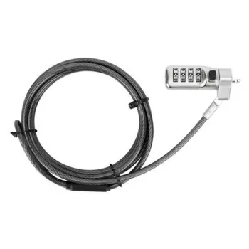 Candado de Seguridad Targus DEFCON - Combinación - 4 Dígitos - 2M - ASP71GLX-S