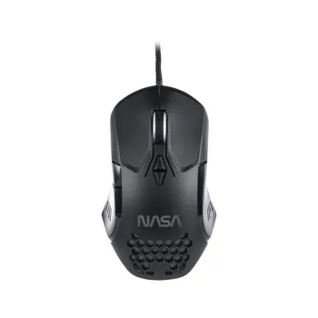 Mouse Gamer TechZone Nasa - Alámbrico - 7 Botones - Negro - NS-GM01