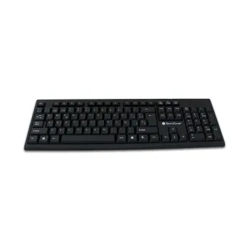 Teclado TechZone TZ16TEC01-ALA - Alámbrico - Ergonómico - TZ16TEC01-ALA