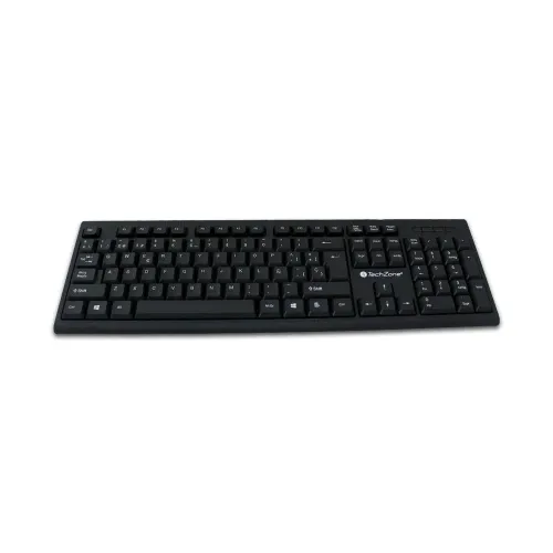 Teclado TechZone TZ16TEC01-ALA - Alámbrico - Ergonómico - TZ16TEC01-ALA Teclado TechZone TZ16TEC01-ALA - Alámbrico - Ergonómico - TZ16TEC01-ALA