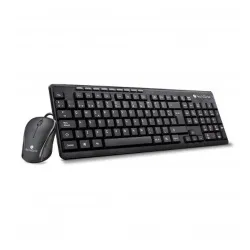 Teclado y Mouse TechZone TZ19COMB01-LA - Alámbricos - USB - Negro - TZ19COMB01-LA Teclado y Mouse TechZone TZ19COMB01-LA - Alámbricos - USB - Negro - TZ19COMB01-LA