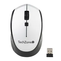 Mouse TechZone TZ19MOU01 - Inalámbrico - USB - Plata con Negro - TZ19MOU01-INAPL Mouse TechZone TZ19MOU01 - Inalámbrico - USB - Plata con Negro - TZ19MOU01-INAPL