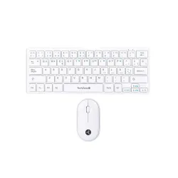 Kit Teclado y Mouse TechZone Young Pop - Inalámbrico - Blanco - TZACCBI04 Kit Teclado y Mouse TechZone Young Pop - Inalámbrico - Blanco - TZACCBI04