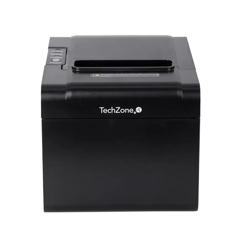 Impresora de Tickets TechZone TZBE102 - Térmica - 200 mm/s - 80 mm - USB - RJ-11 - Serial - Ethernet - TZBE102