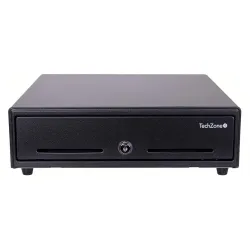 Cajón de Dinero TechZone TZBE4B8M90 - 4 Billetes - 8 Monedas - Negro - TZBE4B8M90 Cajón de Dinero TechZone TZBE4B8M90 - 4 Billetes - 8 Monedas - Negro - TZBE4B8M90