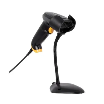 Lector Código de Barras TechZone TZBESC3 - Láser - 1D - USB - Incluye Base - TZBESC3