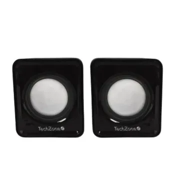 Bocina para Computadora TechZone - Alámbrico - 3.5 mm - 6W - TZBOC3.5