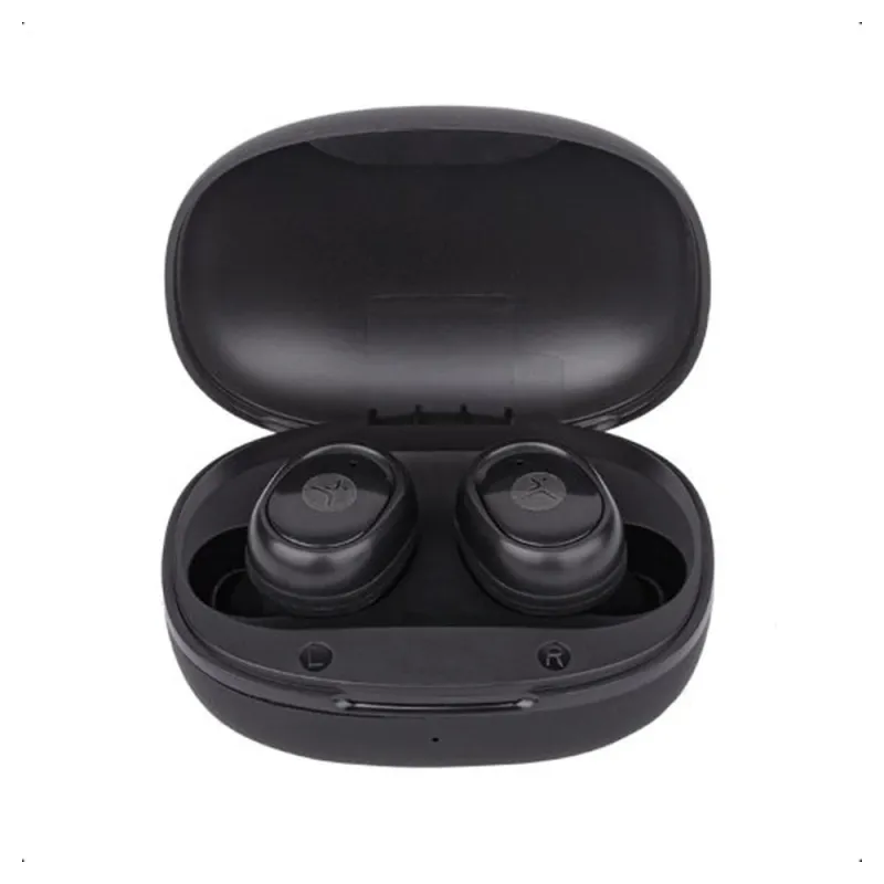 Auriculares TechZone Nova - Inalámbrico - Bluetooth - Negro - TZWS03