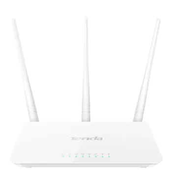 Router Tenda F3 - 300 Mbit/s - 2,4 GHz - 3 Antenas - Inalámbrico - Blanco - F3