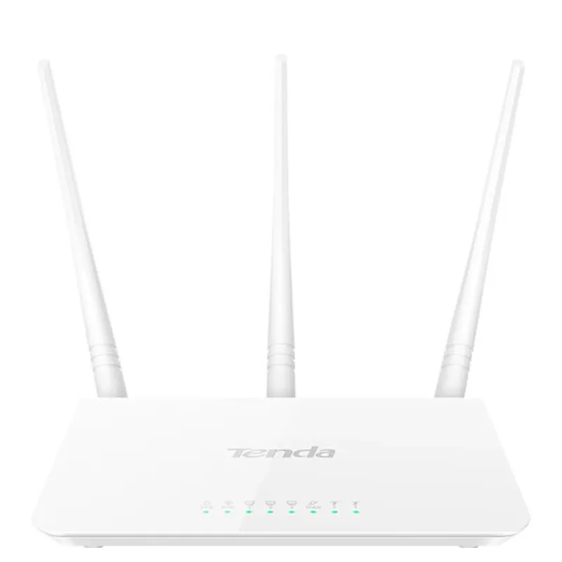 Router Tenda F3 - 300 Mbit/s - 2,4 GHz - 3 Antenas - Inalámbrico - Blanco - F3