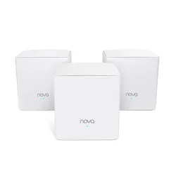 Router Tenda NOVA MW5G - 2.4/5GHz - 300/867Mbps - 2x RJ-45 - 2 Antenas - 3 Piezas - MW5G (3-PACK)