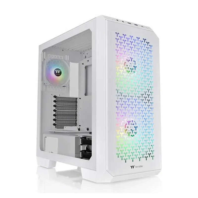 Gabinete Gamer Thermaltake View 300 MX Snow - Media Torre - ATX/E-ATX/Micro ATX/Mini-ITX - 3x Ventiladores - Panel Lateral - Blanco - CA-1P6-00M6WN-00