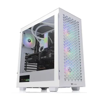 Gabinete Gamer Thermaltake V350 TG ARGB Air Snow - Media Torre - ATX/Micro ATX/Mini-ITX - 3x Ventiladores - Panel Lateral - CA-1S3-00M6WN-03