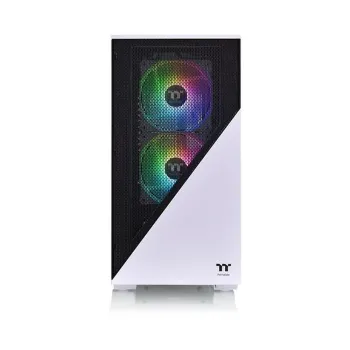 Gabinete Gamer Thermaltake Divider 170 TG Snow ARGB - Mini Torre - Micro ATX/Mini ITX - 2x Ventilador - Panel Lateral - CA-1S4-00S6WN-00