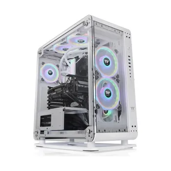 Gabinete Gamer Thermaltake Core P6 TG Snow - Media Torre - ATX/Micro ATX/Mini-ITX - Panel Lateral - CA-1V2-00M6WN-00