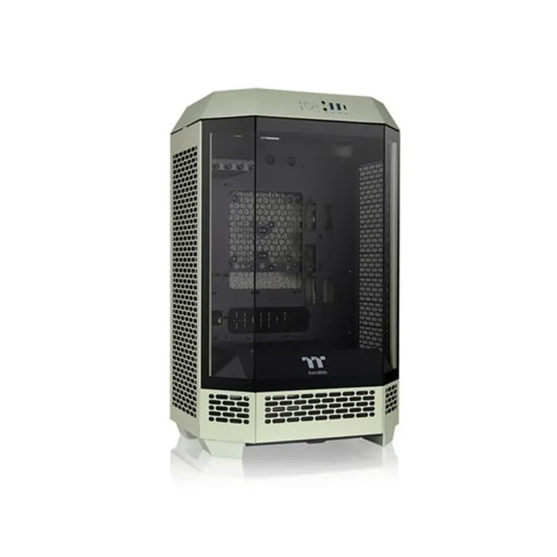 Gabinete Gamer Thermaltake The Tower 300 - Micro Torre - Mini ITX/Micro ATX - Panel Lateral - Verde Matcha - CA-1Y4-00SEWN-00
