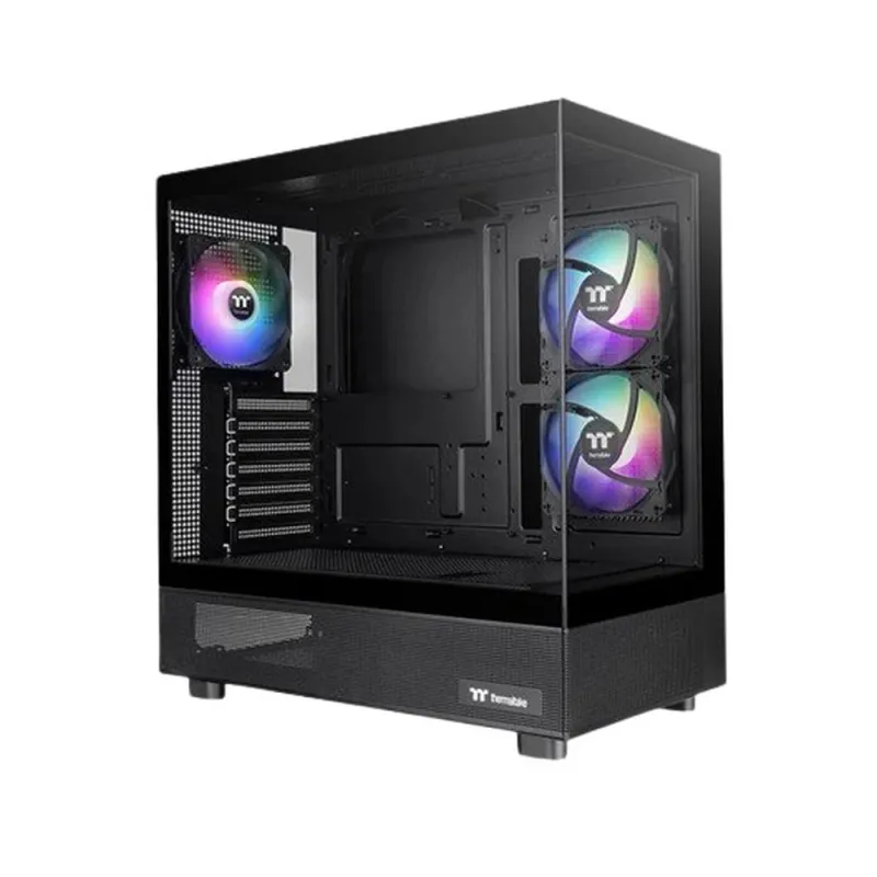 Gabinete Gamer Thermaltake View 270 Plus TG - Media Torre - EATX/ATX/Mini ITX/Micro ATX - Panel Lateral - Negro - CA-1Y7-00M1WN-01