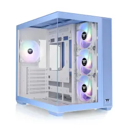 Gabinete Gamer Thermaltake View 380 TG ARGB - Media Torre - ATX/Micro ATX/Mini ITX - 4 Ventiladores - Panel Lateral - Azul - CA-1Z2-00MFWN-00 Gabinete Gamer Thermaltake View 380 TG ARGB - Media Torre - ATX/Micro ATX/Mini ITX - 4 Ventiladores - Panel Lateral - Azul - CA-1Z2-00MFWN-00